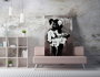 Wallity Lienzo Decorativo Banksy WY135 (50 x 70 cm)